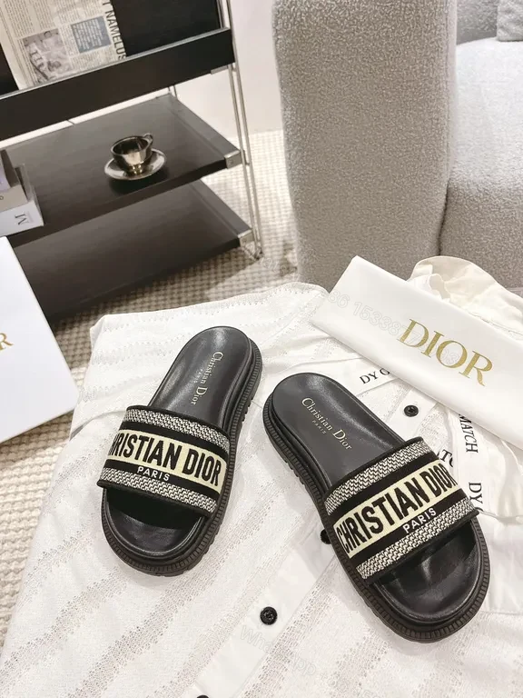 View 7 of Chic Dior-Inspired Slide Sandals â€“ All-Day Comfort