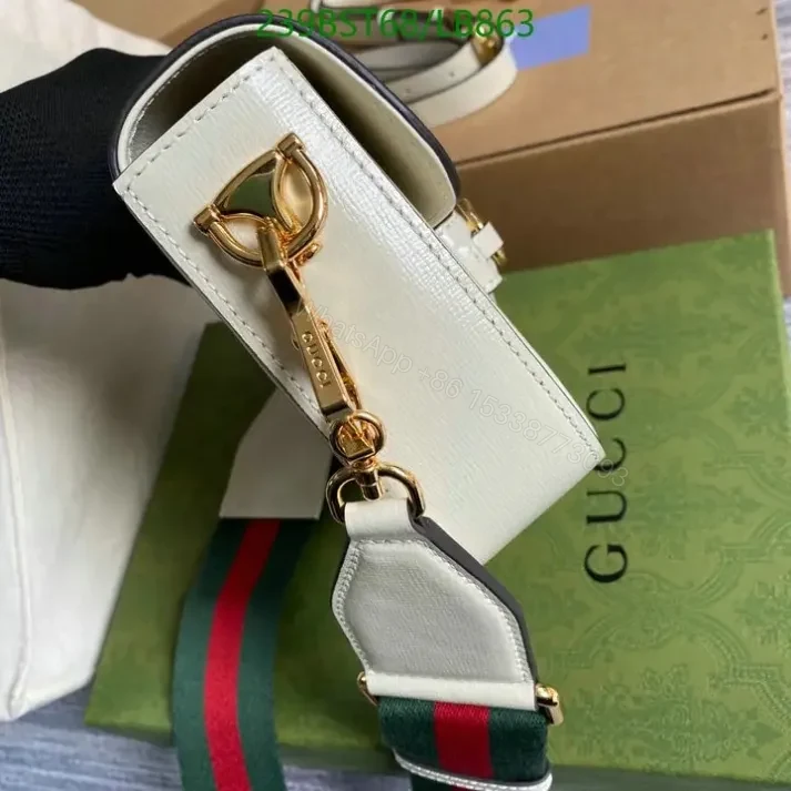 View 15 of Stylish Replica Gucci Brown Horsebit 1955 Bag 1:1 LB8635