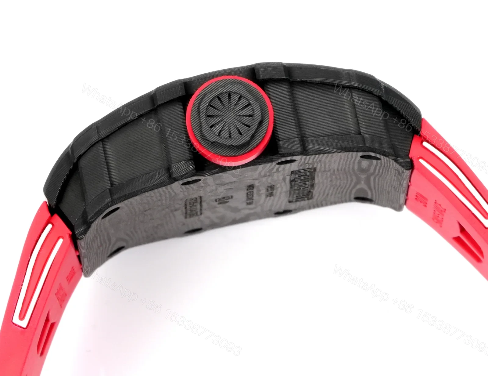View 6 of Richard Mille RM35-01 Rafael Nadal Carbon Fiber Black Red Skeleton Watch RM3501-BBR1