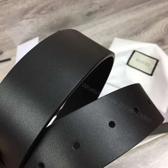 View 7 of GUCCI LEATHER BELT WITH INTERLOCKING G BUCKLE – B31