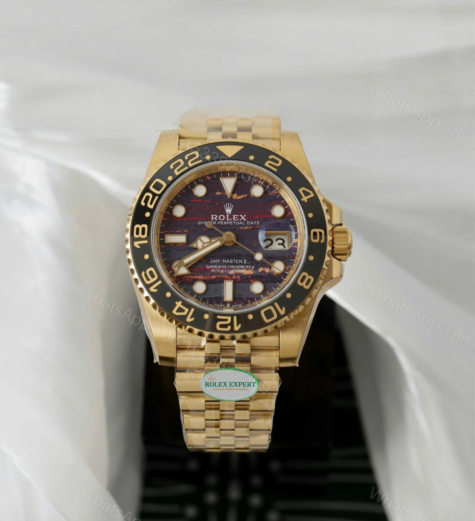View 4 of Rolex GMT-Master II 126718GRNR Tiger Iron Dial