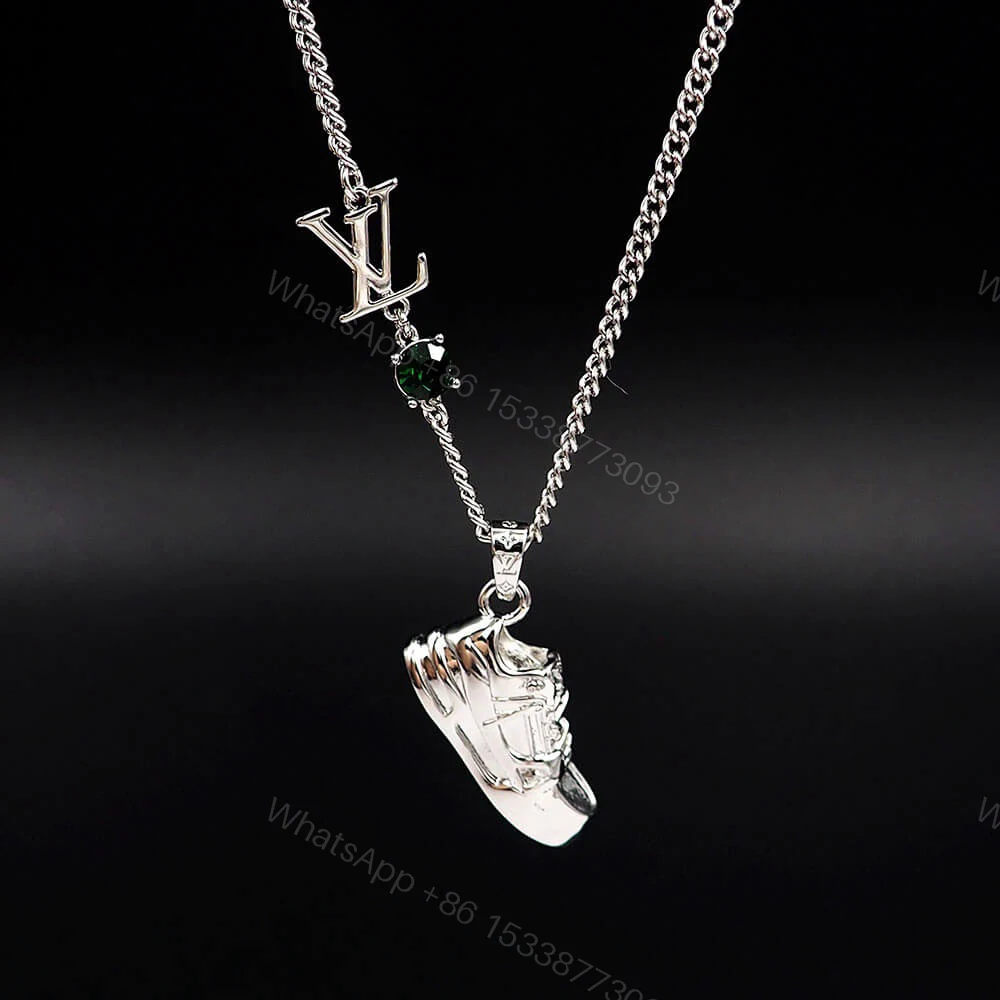 View 5 of LV Metal Zircon Necklaces