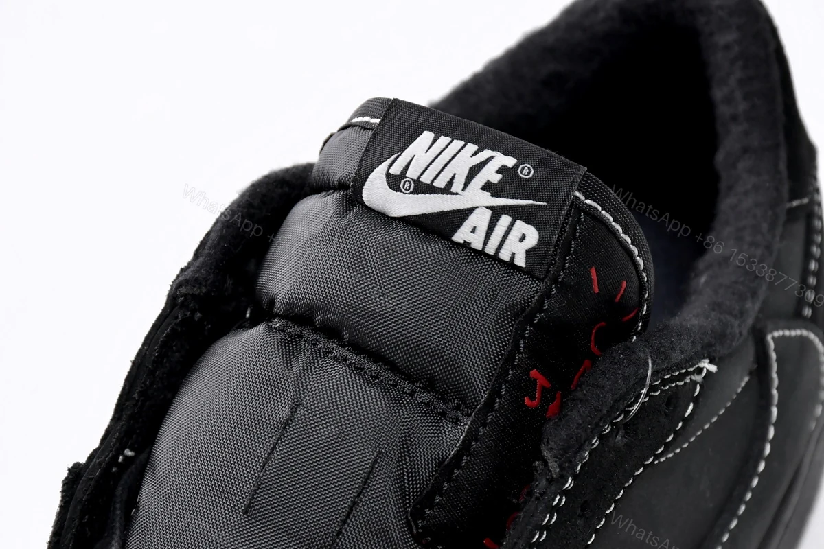 View 5 of Travis Scott x Air Jordan 1 Low OG SP Black Phantom DM7866-001(Top version)