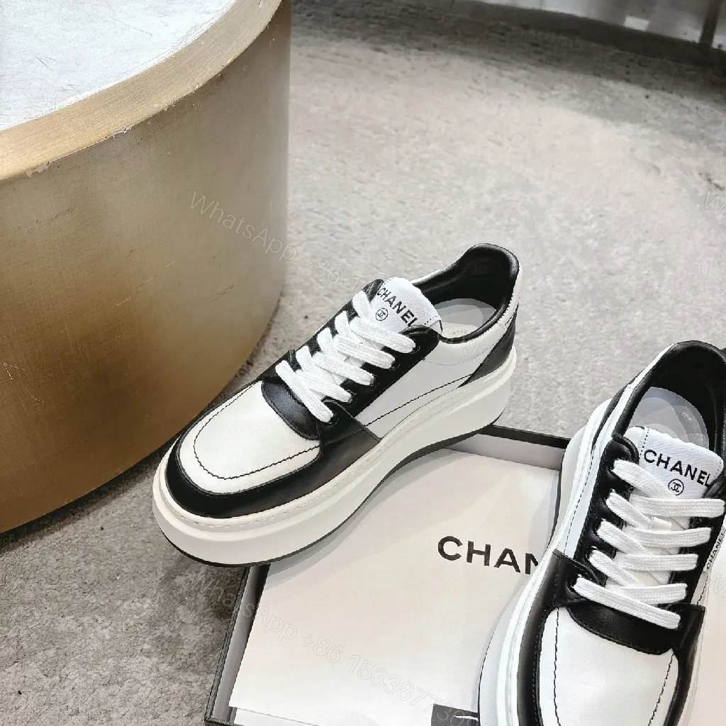View 5 of Monochrome Luxe Chunky Sneakers: High-Top Comfort