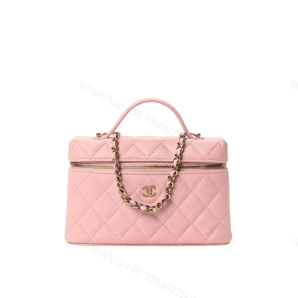 Chanel Classic Vanity With Chain Gold Hardware Pink 19Cm — view 1