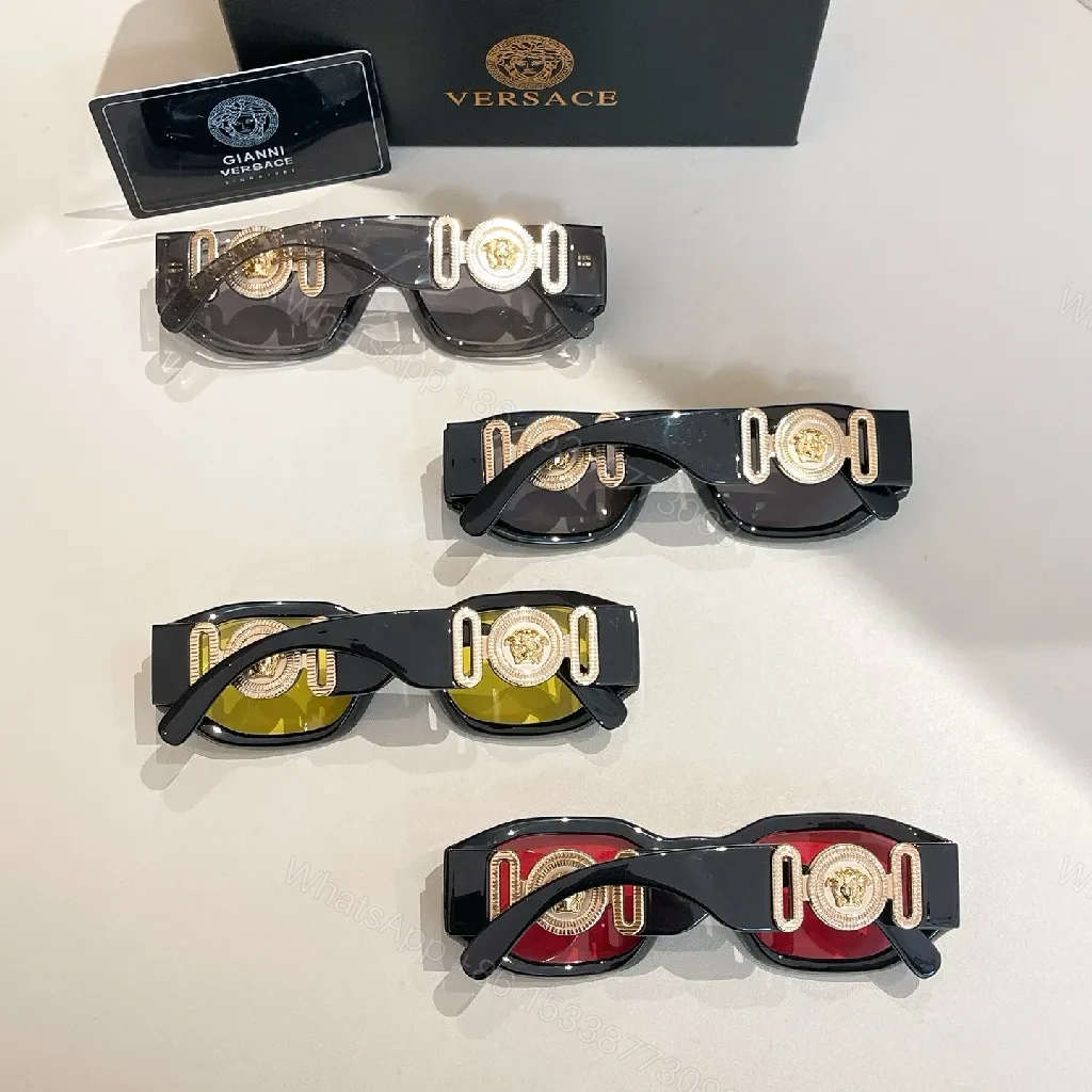 View 3 of Bold Acetate Sunglasses with Gold Accents + Luxury Style + UV Protection Edge