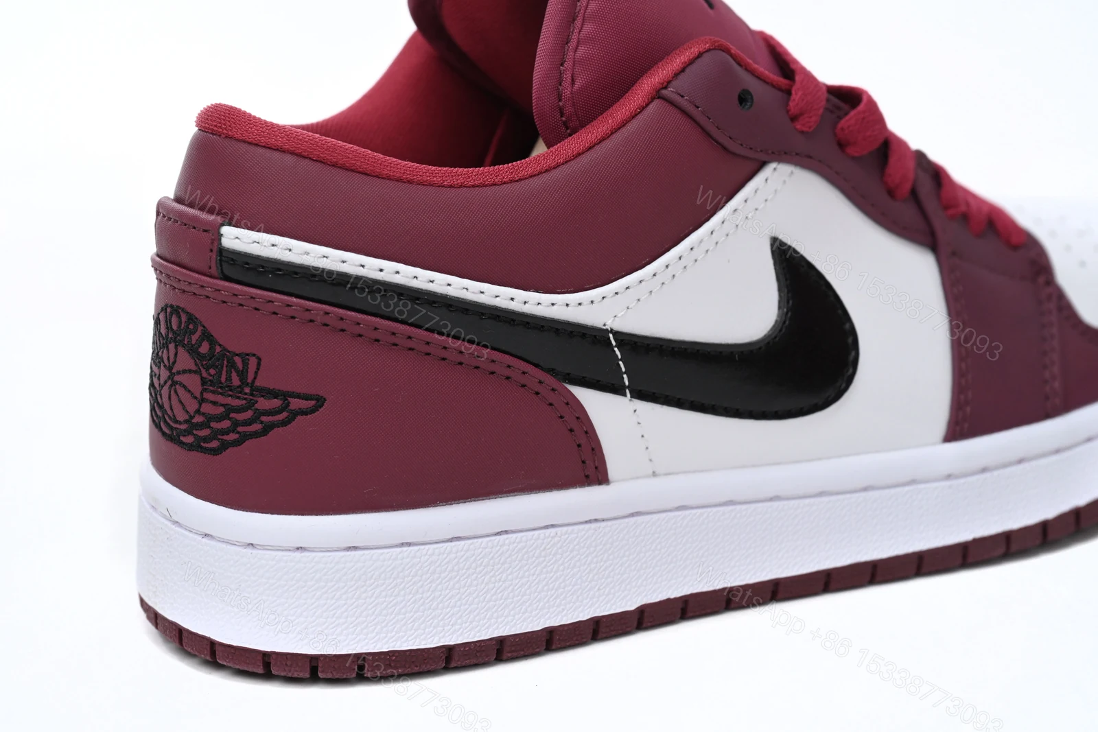 View 11 of Air Jordan 1 Low Noble Red 553558-604