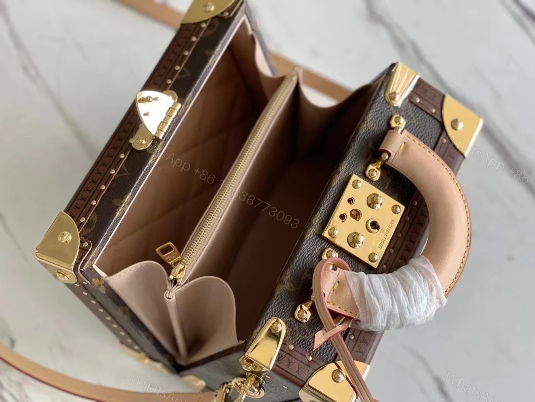 View 6 of Louis Vuitton LV Valisette Tresor Monogram Handbags 22.5×14.5×11.5cm