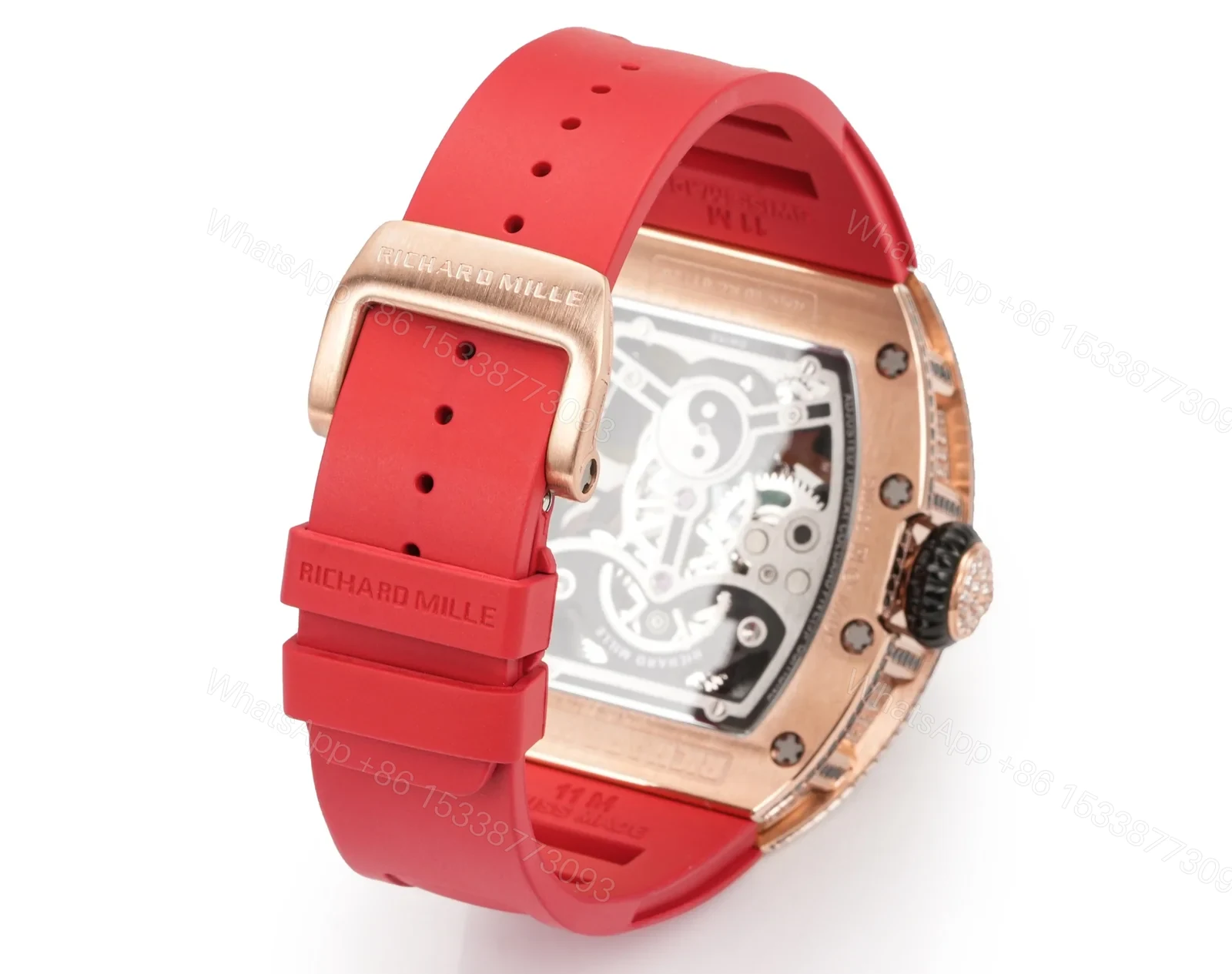 View 9 of Richard Mille RM S10 Koi Tourbillon Red Gold Diamond Watch RMS10-KOI