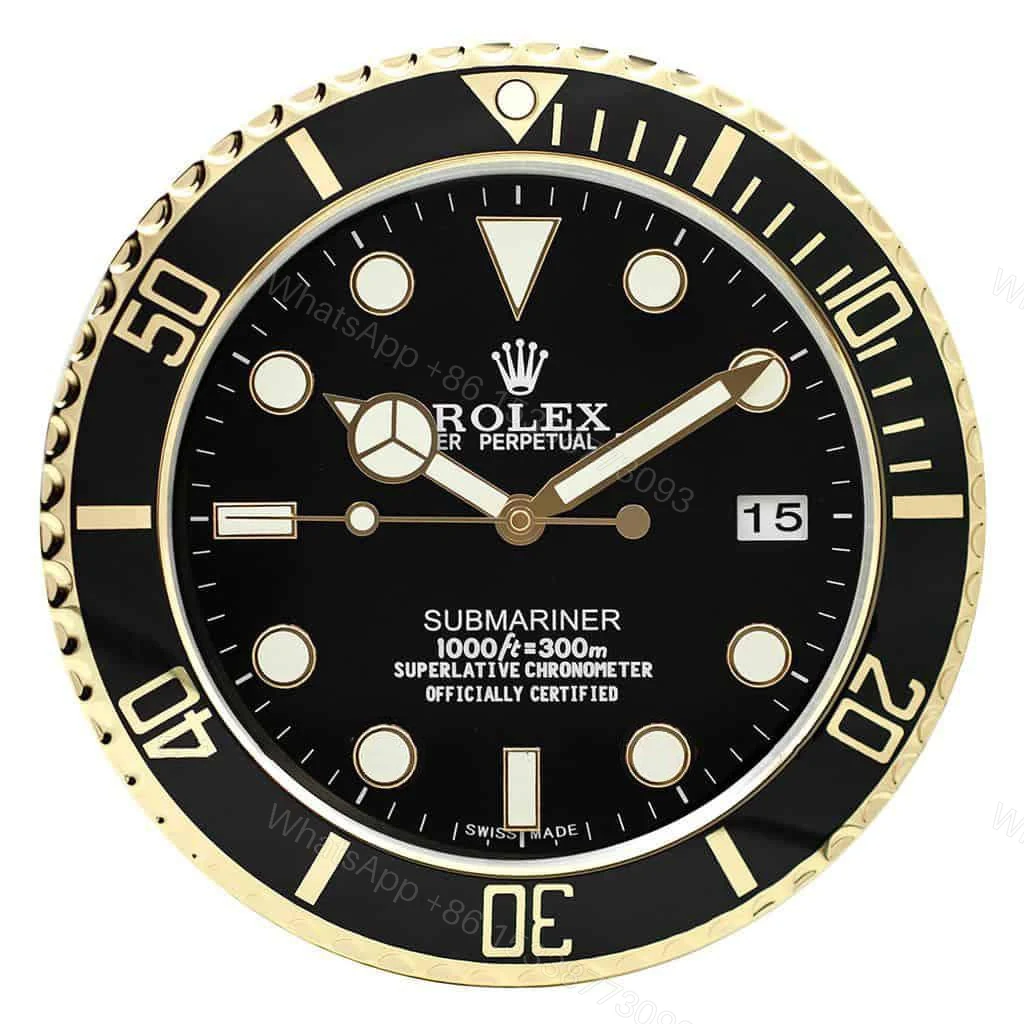 View 2 of ROLEX WALL CLOCK – SUBMARINER GOLD