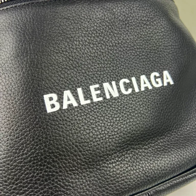 View 3 of Sleek Black Leather Belt Bag â€” Ultra-Compact, Crossbody Luxury