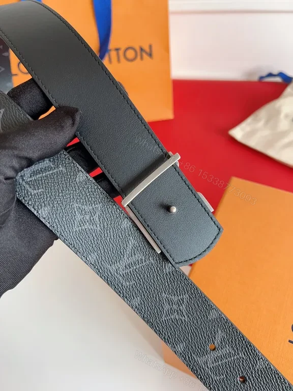 View 4 of Minimalist Monogram Belt: Designer-Inspired, Versatile Leather Belt