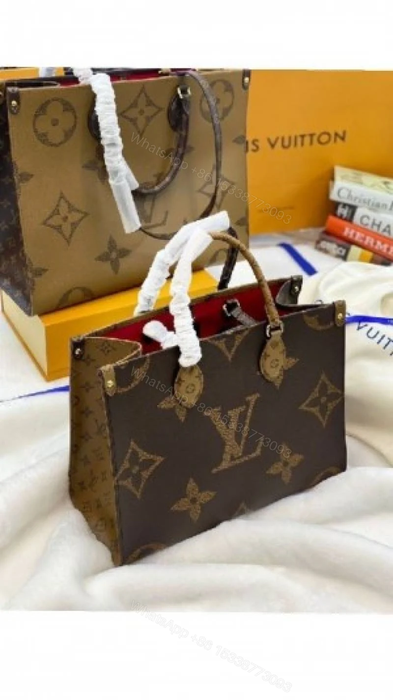 View 2 of First Copy Louis Vuitton Ladies Mini Monogram Tote Bag Brown Premium Handbag