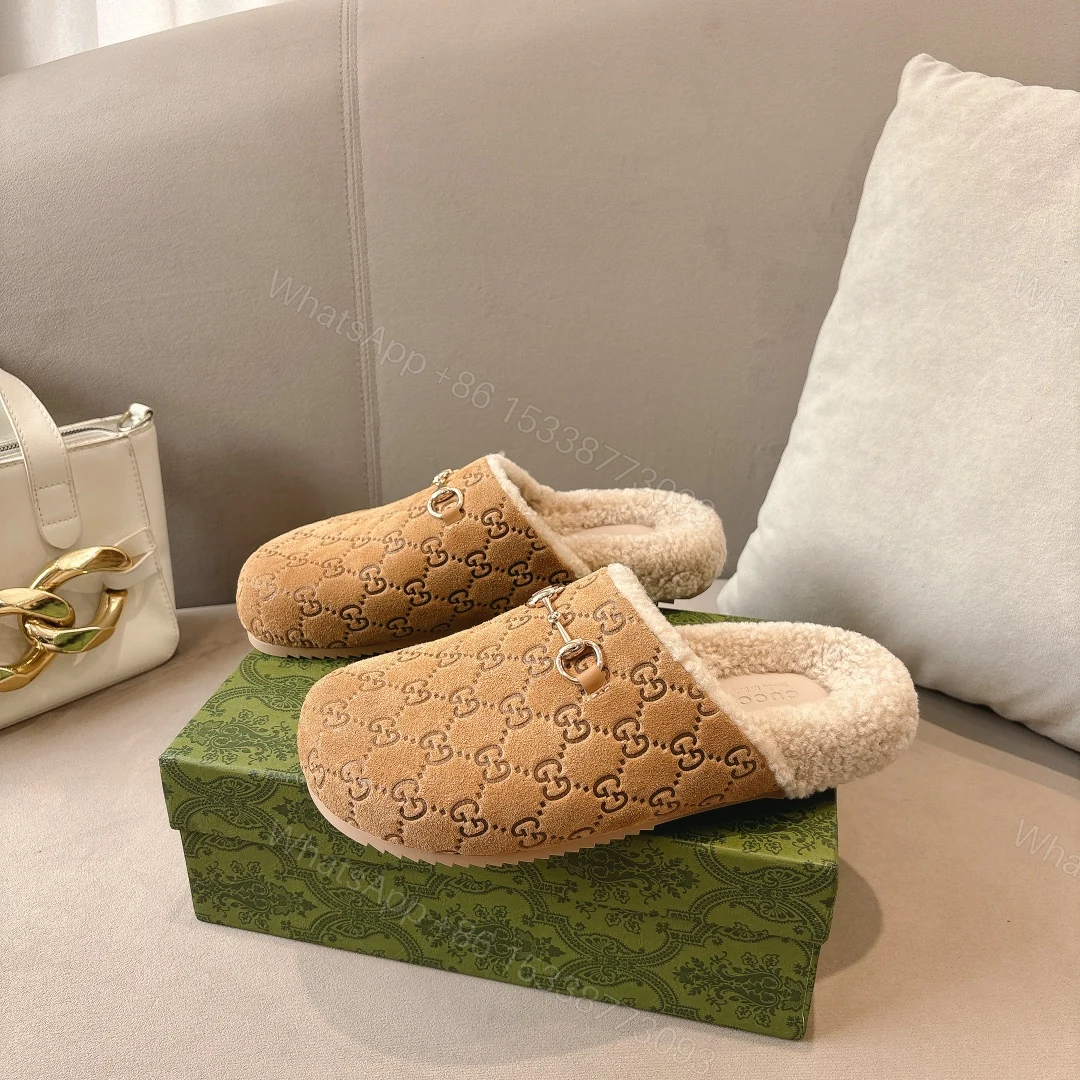 View 2 of GUCCI WOMEN’S HORSEBIT MULE GG SUEDE BROWN 798740 AADUY 9556