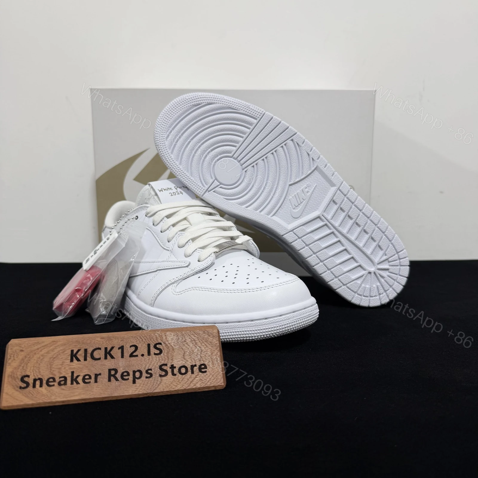 View 3 of Travis Scott x Jordan 1 White Party​ Reps