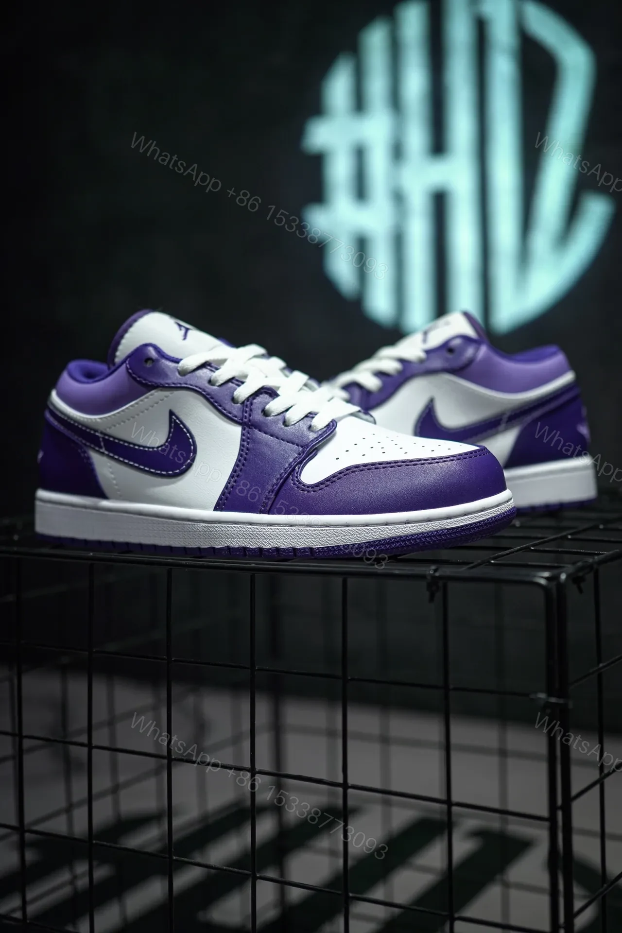 View 2 of Jordan 1 Low Sky J Purple Replica