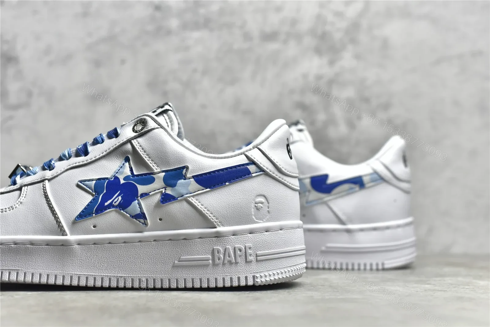 View 6 of A BATHING APE Bape Sta ABC Camo Low White Blue