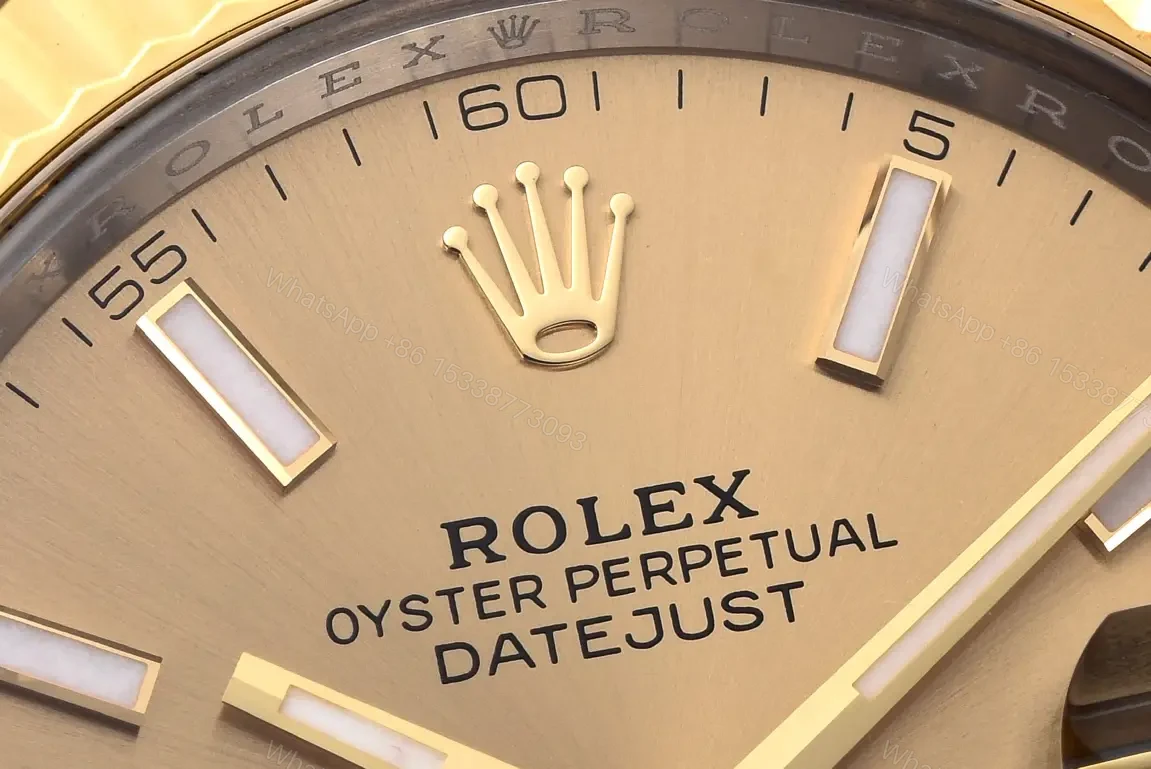 View 3 of Rolex Datejust 41 Rolesor Yellow Fluted Oyster Champagne Dial 126333-0009