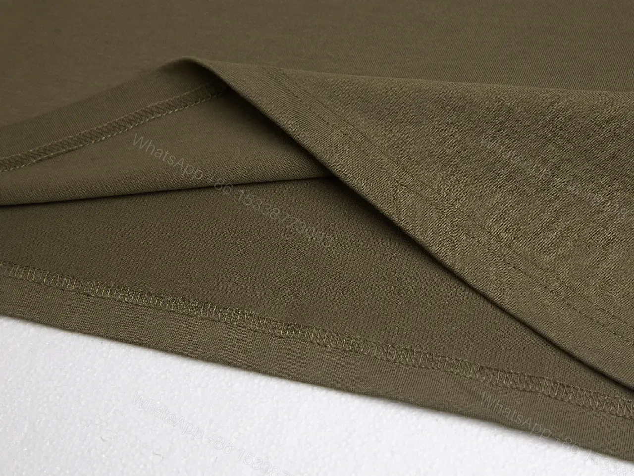 View 9 of Olive Monogram Tee: Elevated Everyday Luxury Top