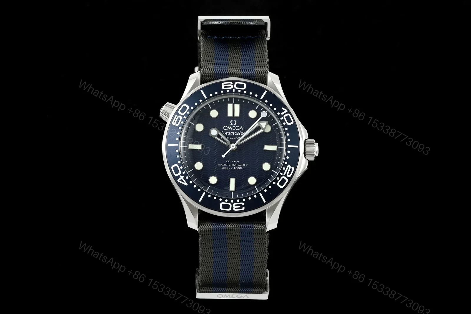 Omega Seamaster Diver 300M 007 Edition 60th Anniversary 42mm Blue Dial Stainless Steel Bracelet Automatic OMG-SM300-007-60TH-42MM-STEEL — view 1
