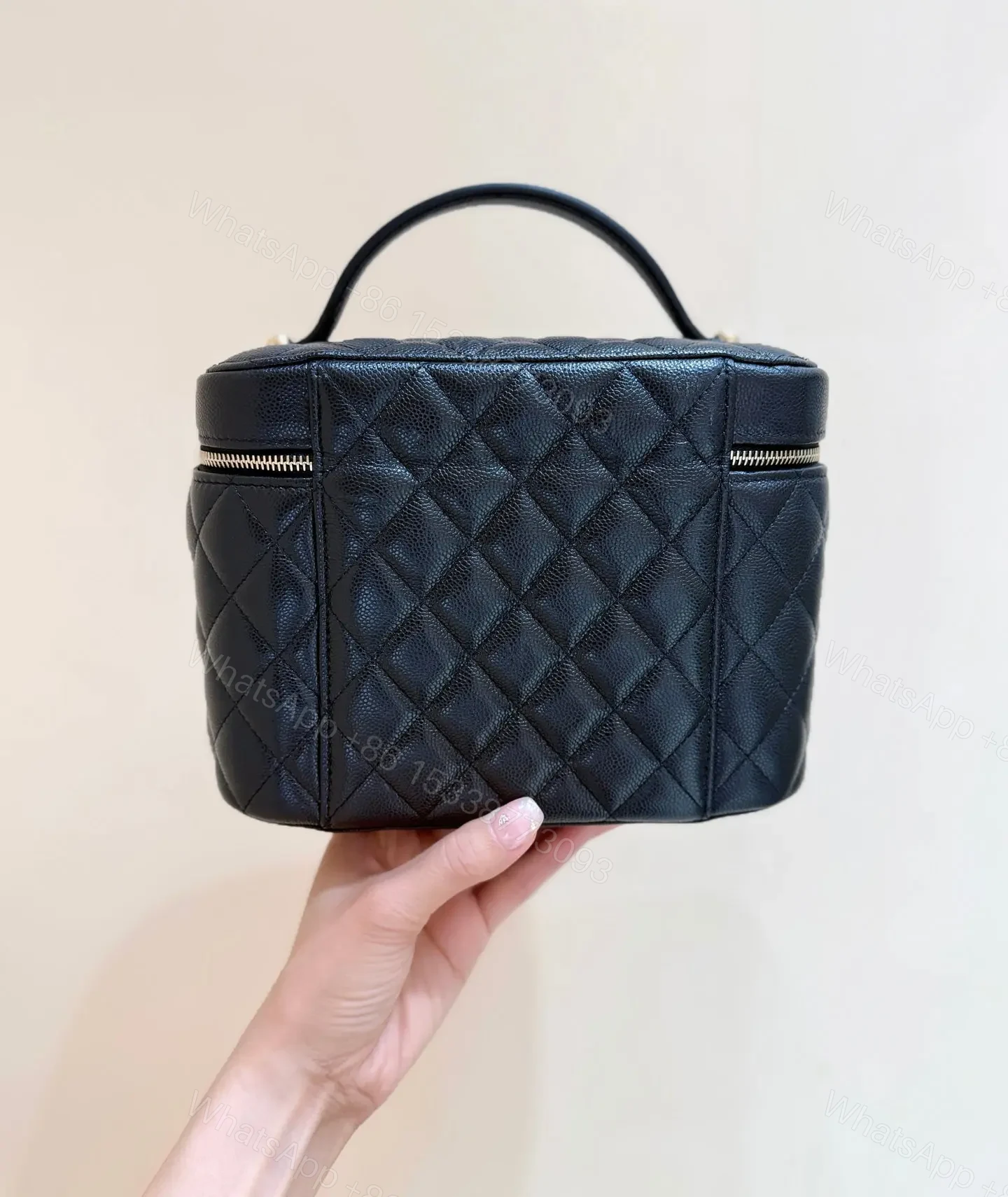View 2 of Chanel Quilted Caviar Leather Vanity Case
