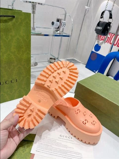 View 8 of GUCCI WONMEN’S PLATFORM PERFORATED G SANDAL – SDG018