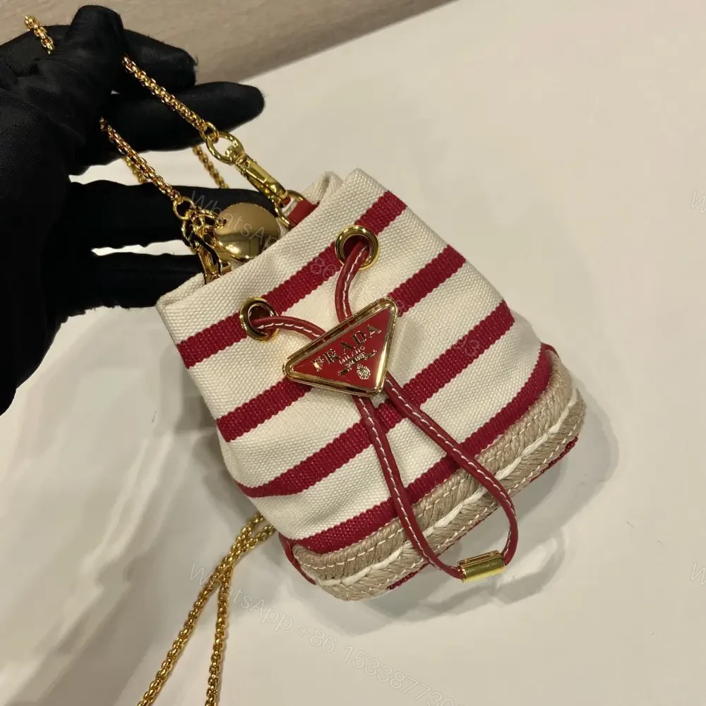 View 4 of 高仿Prada*Mariner系列1NR16H水桶包紅色Mini免檢版