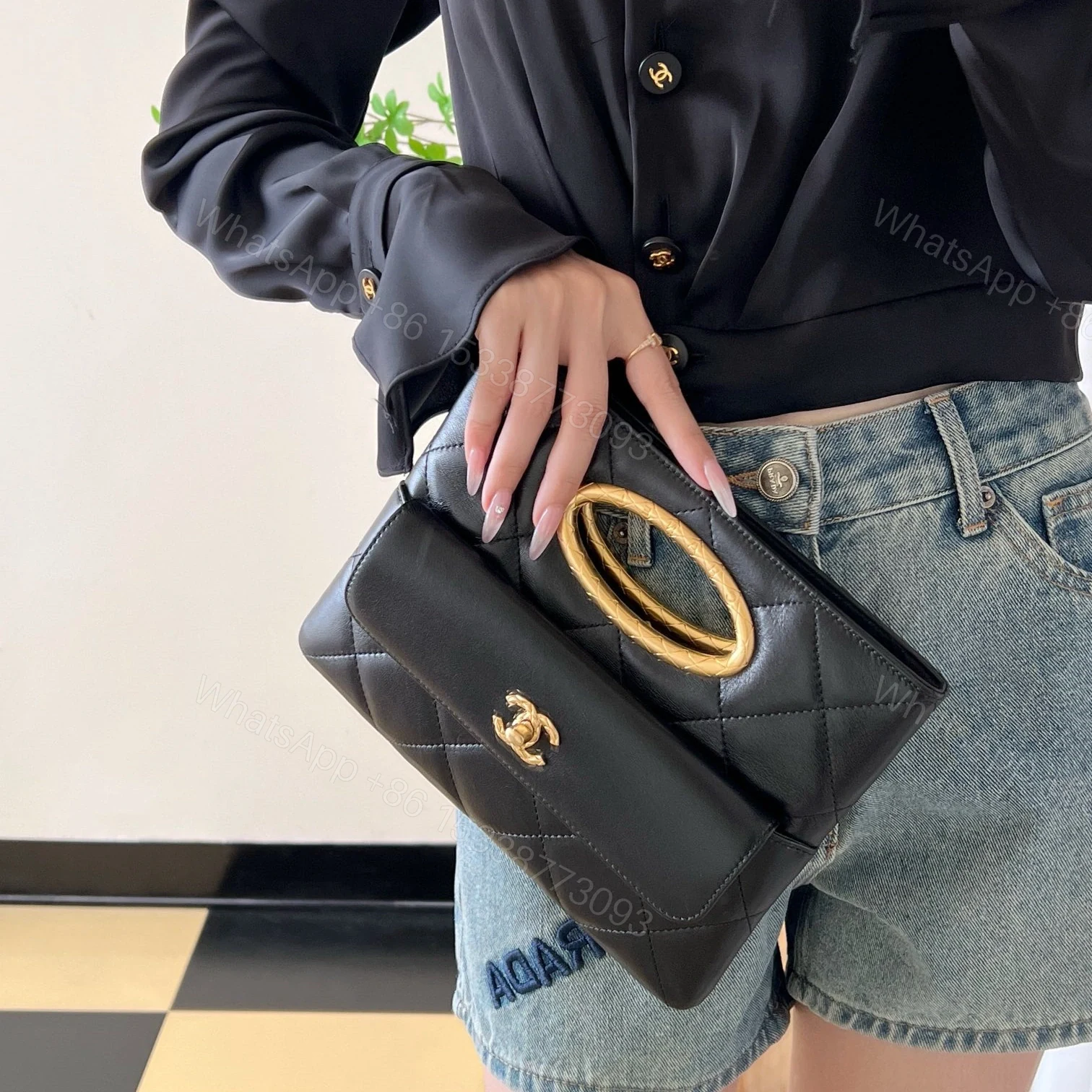 View 23 of 高仿Chanel*24B系列AS5038單肩手提包黑色免檢版