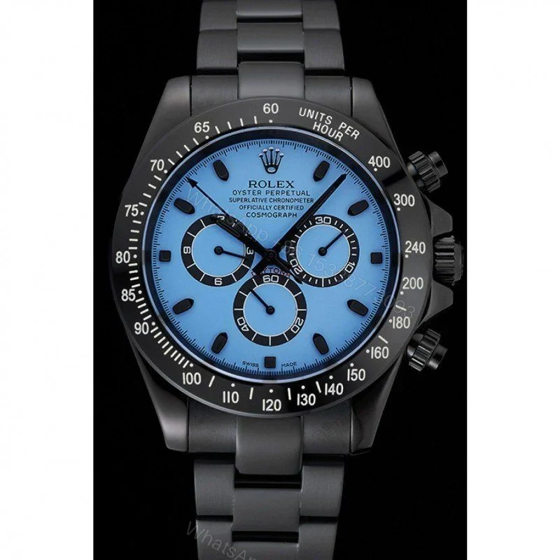 View 2 of Replica Rolex Daytona Blue Dial 1454250