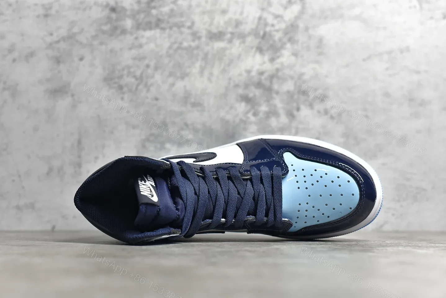 View 4 of Air Jordan 1 Retro High Blue Chill Reps
