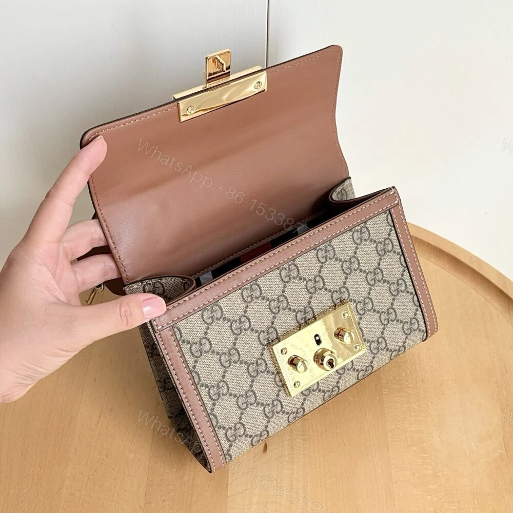 View 7 of Gucci Padlock Small Top Handle Bag Brown 20Cm 838999 FAD6L 9758