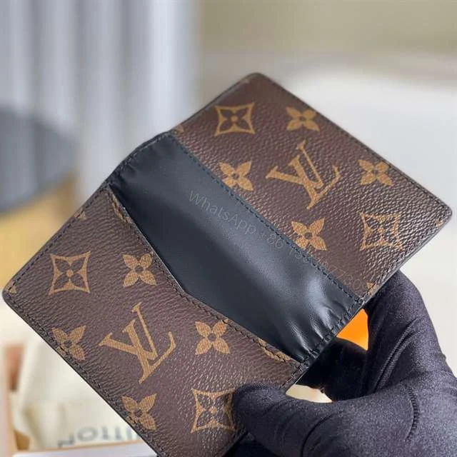 View 4 of Louis Vuitton Pocket Organizer Monogram Macassar Canvas M60111 – RRG012