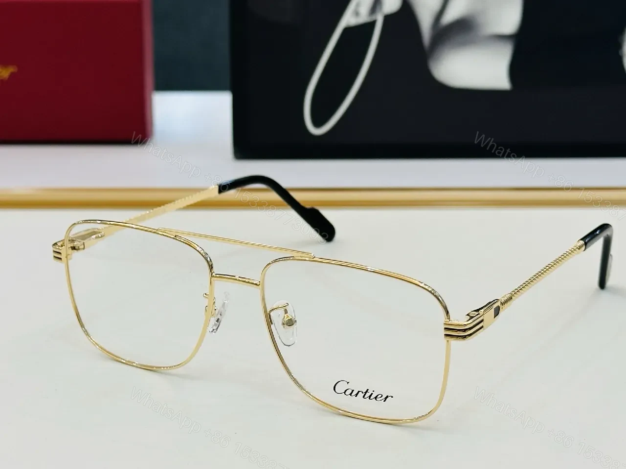 View 9 of Black Metal Slim-Profile Eyewear: All-Day Comfort, Cartier-Inspired