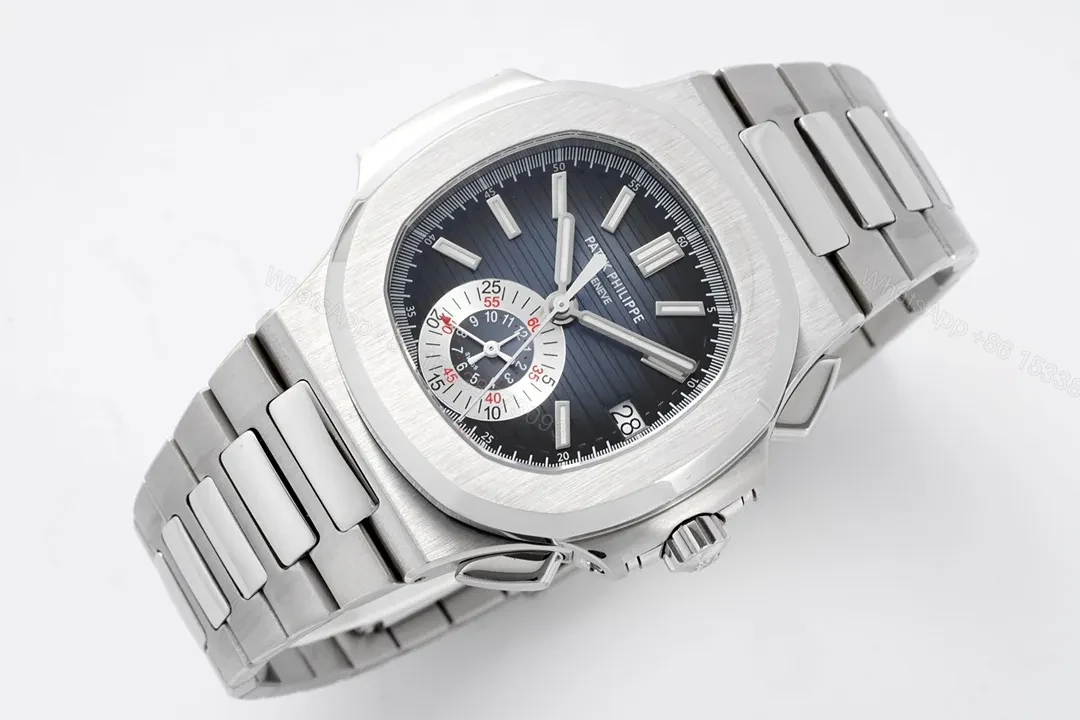 View 4 of Patek Philippe 5980 Silver Chronograph Watch