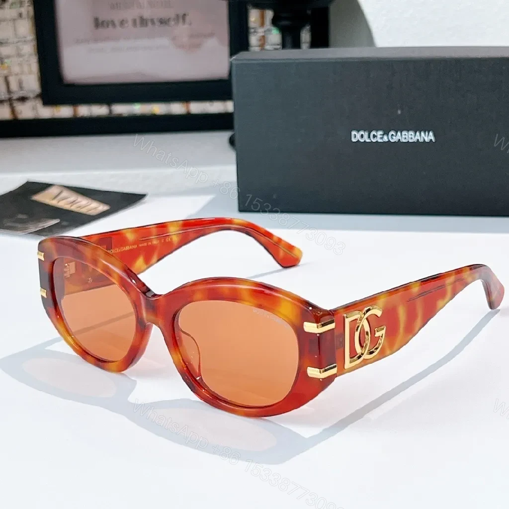 View 4 of Bold White Frame Sunglasses with Gold Hardware – Luxe Gradient Lenses