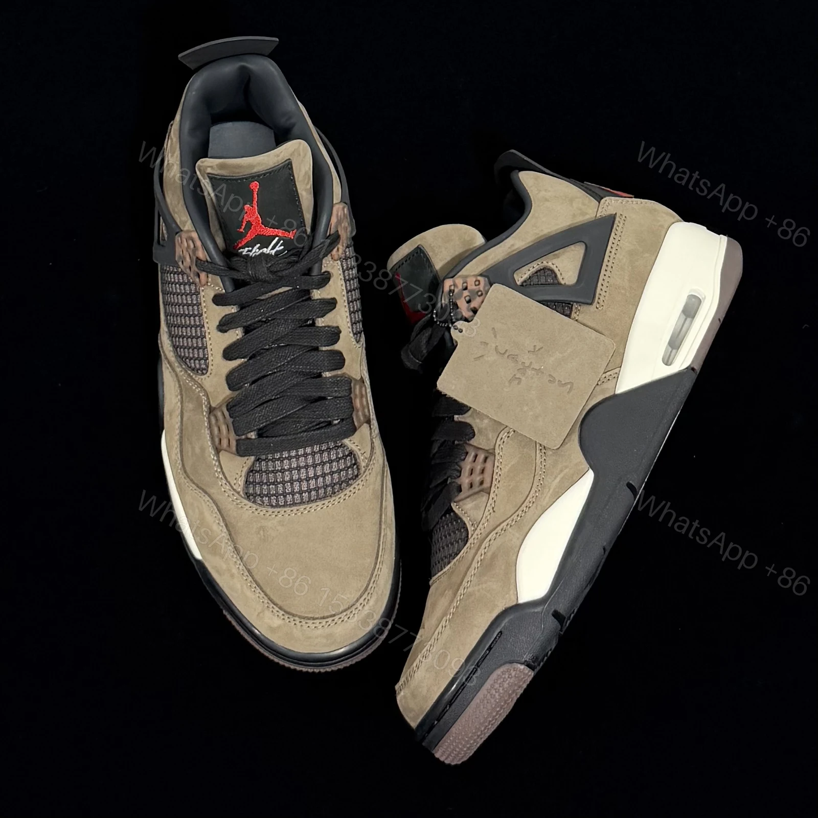 View 7 of Air Jordan 4 Retro Travis Scott Mocha Reps
