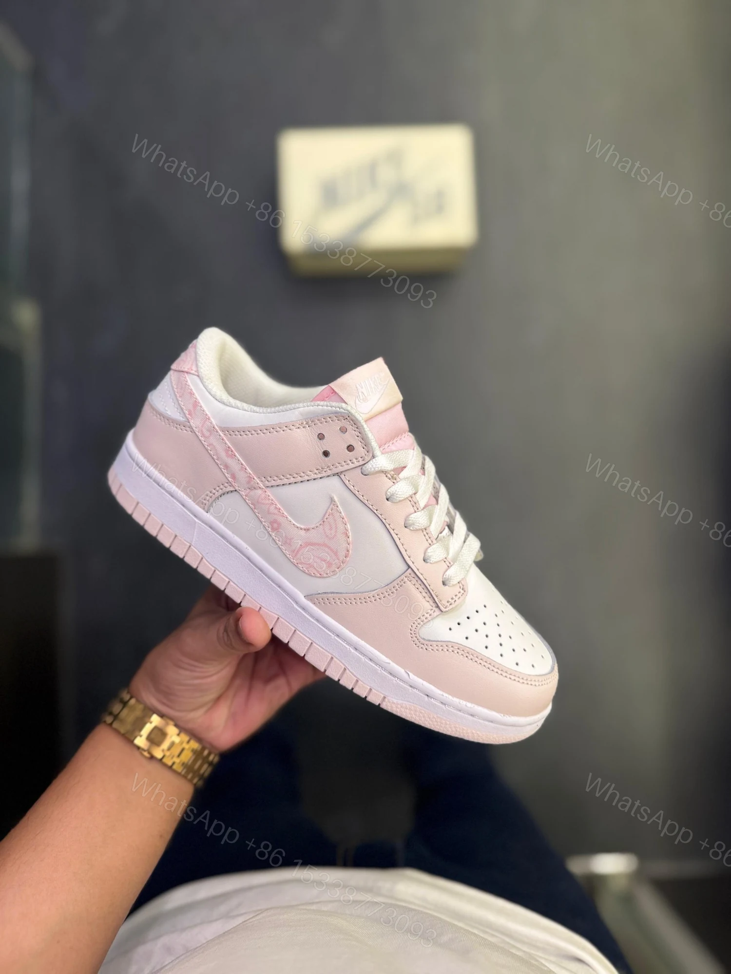 View 3 of FIRST COPY NIKE SB DUNK PINK PASLEIY FOR GIRLS