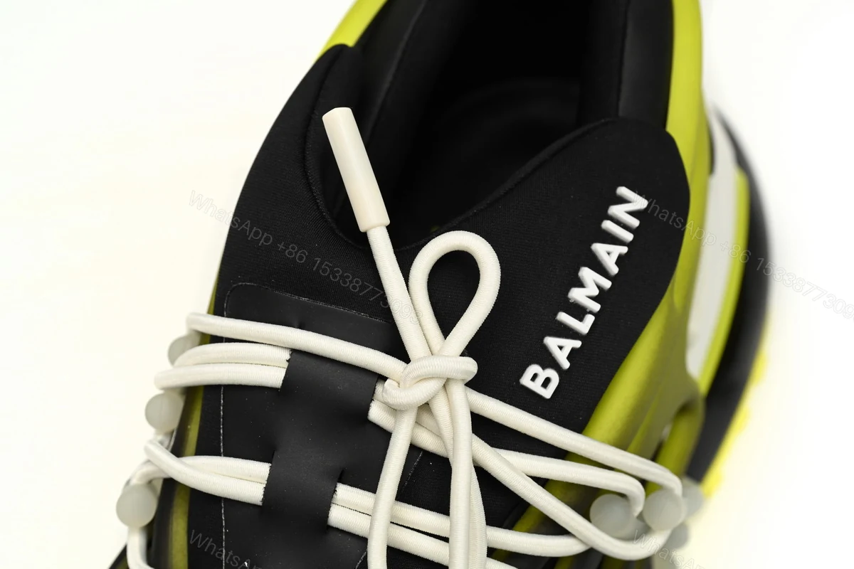 View 7 of BALMAIN Multikolor Buty sportowe Black And Yellow YM1VJ309