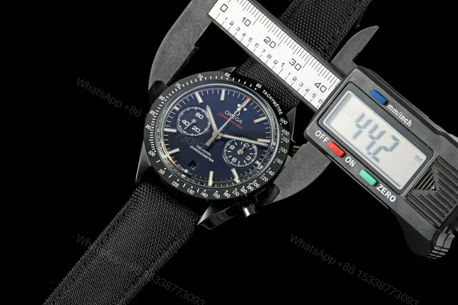 View 8 of Omega Speedmaster Moonwatch Co-Axial Dark Side of the Moon Folding Clasp 311.92.44.51.01.007