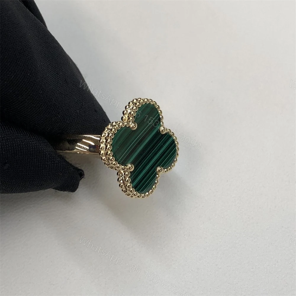 View 2 of Van Cleef & Arpels Yellow Gold Magic Alhambra Ring Malachite VCARO3AV00