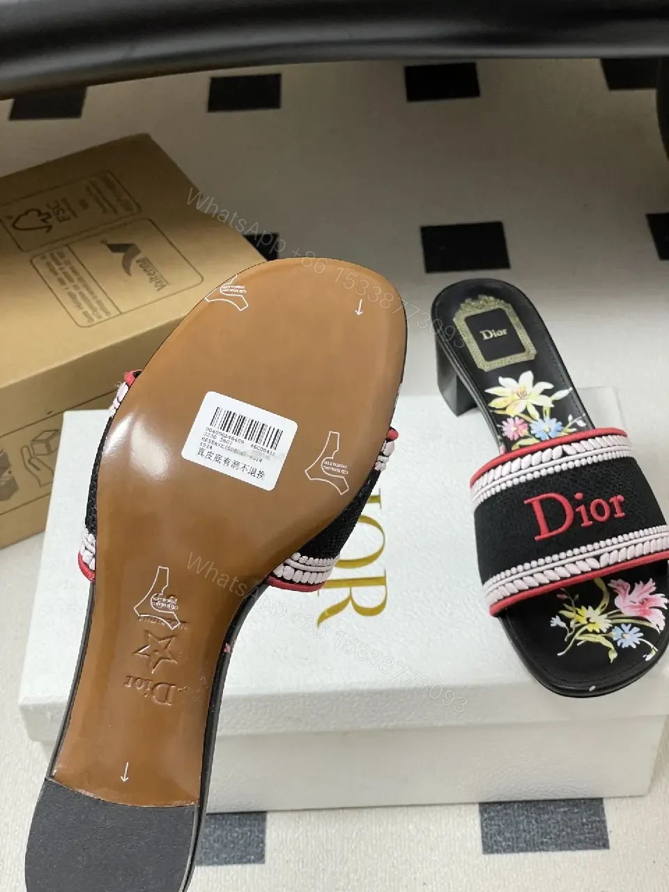 View 10 of Embroidered Slip-Ons with Bold Branding Sandals