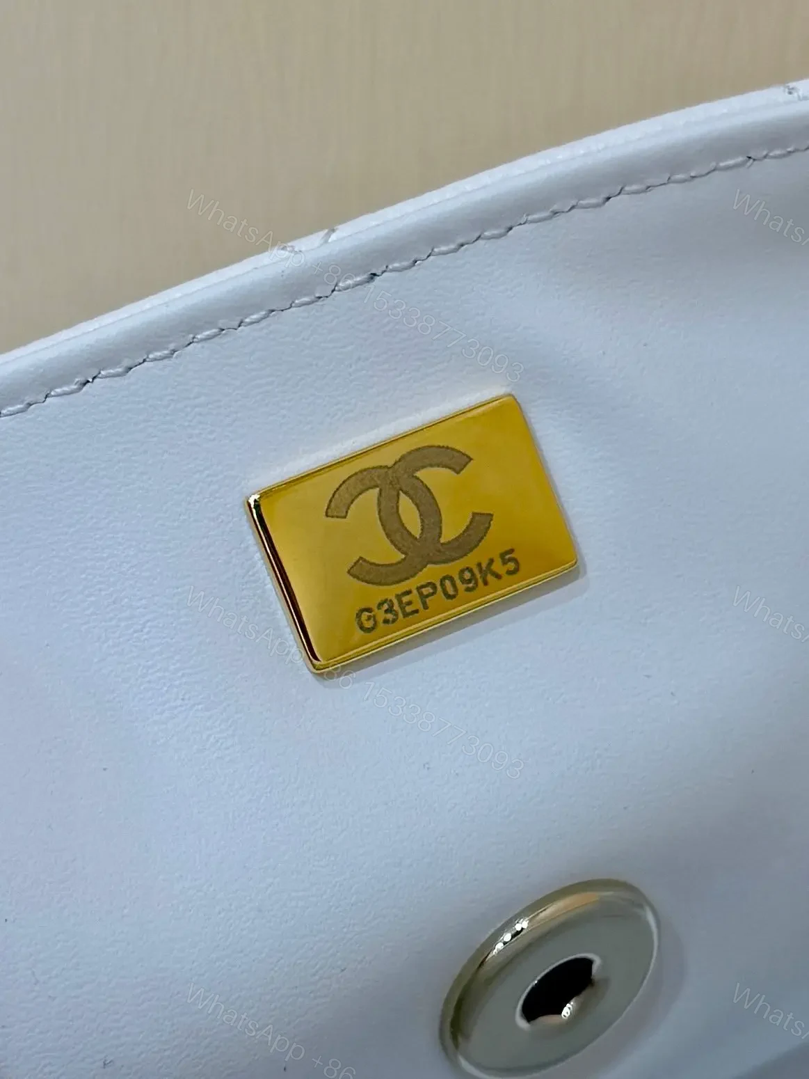 View 7 of Chanel Nano Coco White Handle bag Gold Hardware