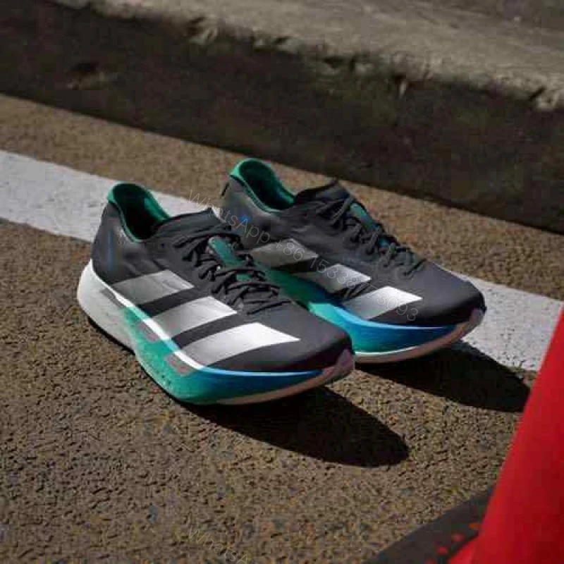View 3 of First Copy Adidas Adizero Adios Black White Green Blue Men’s Sneakers