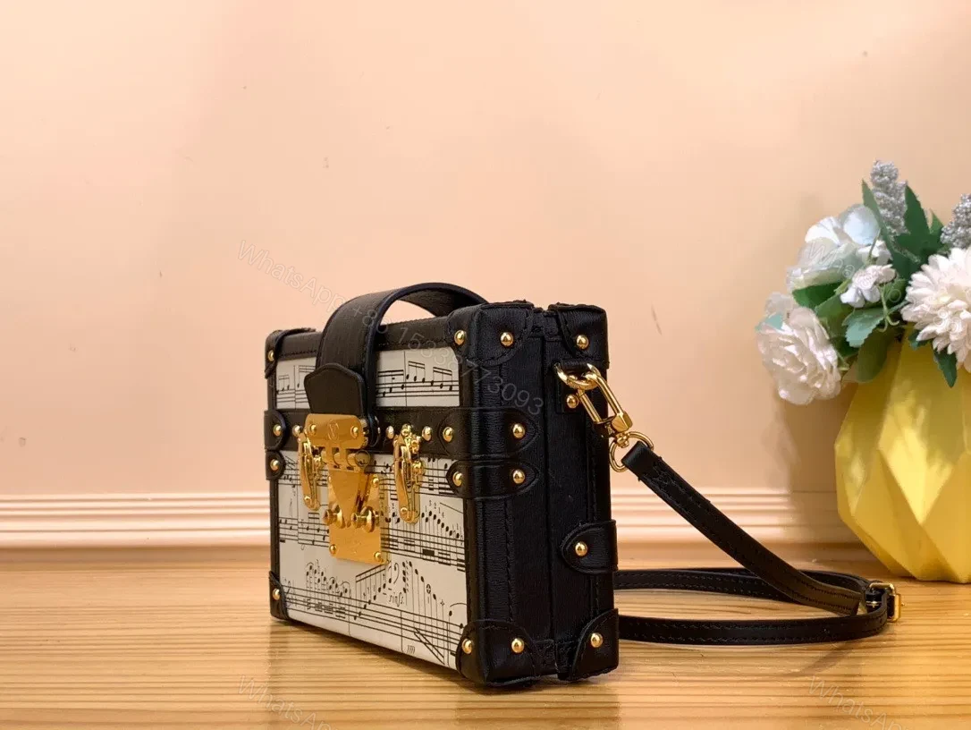 View 2 of Louis Vuitton LV Petite Musical Pattern Like Auth Handbags 20×12.5x5cm