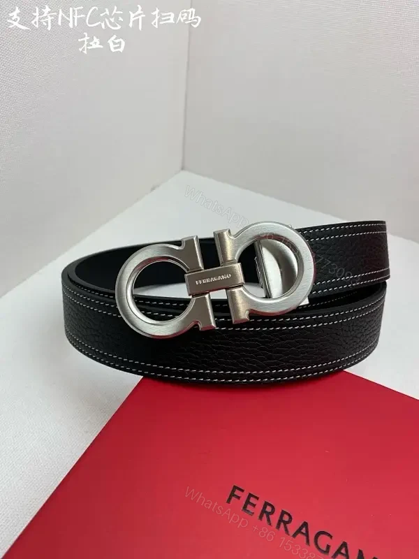 Black Leather Belt with Dual-Loop Buckle, Premium Everyday Style — view 1
