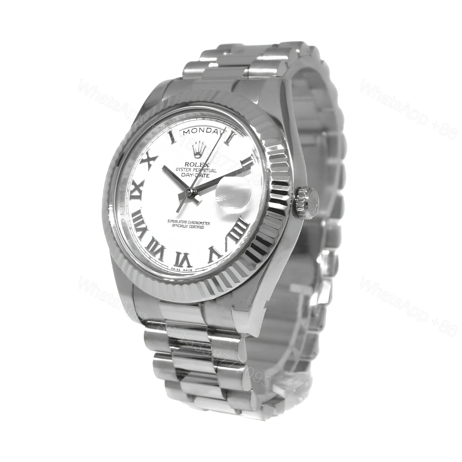 View 2 of Rolex Day-Date Roman White Dial Replica