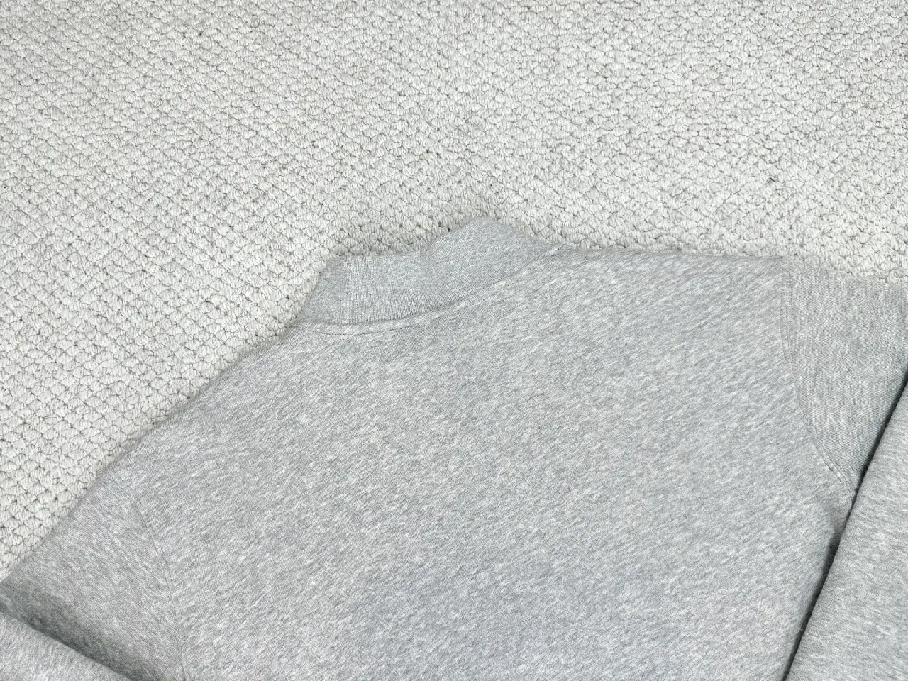 View 3 of Cozy Fleece Zip Pullover: Minimalist Luxury, Gray, Unisex