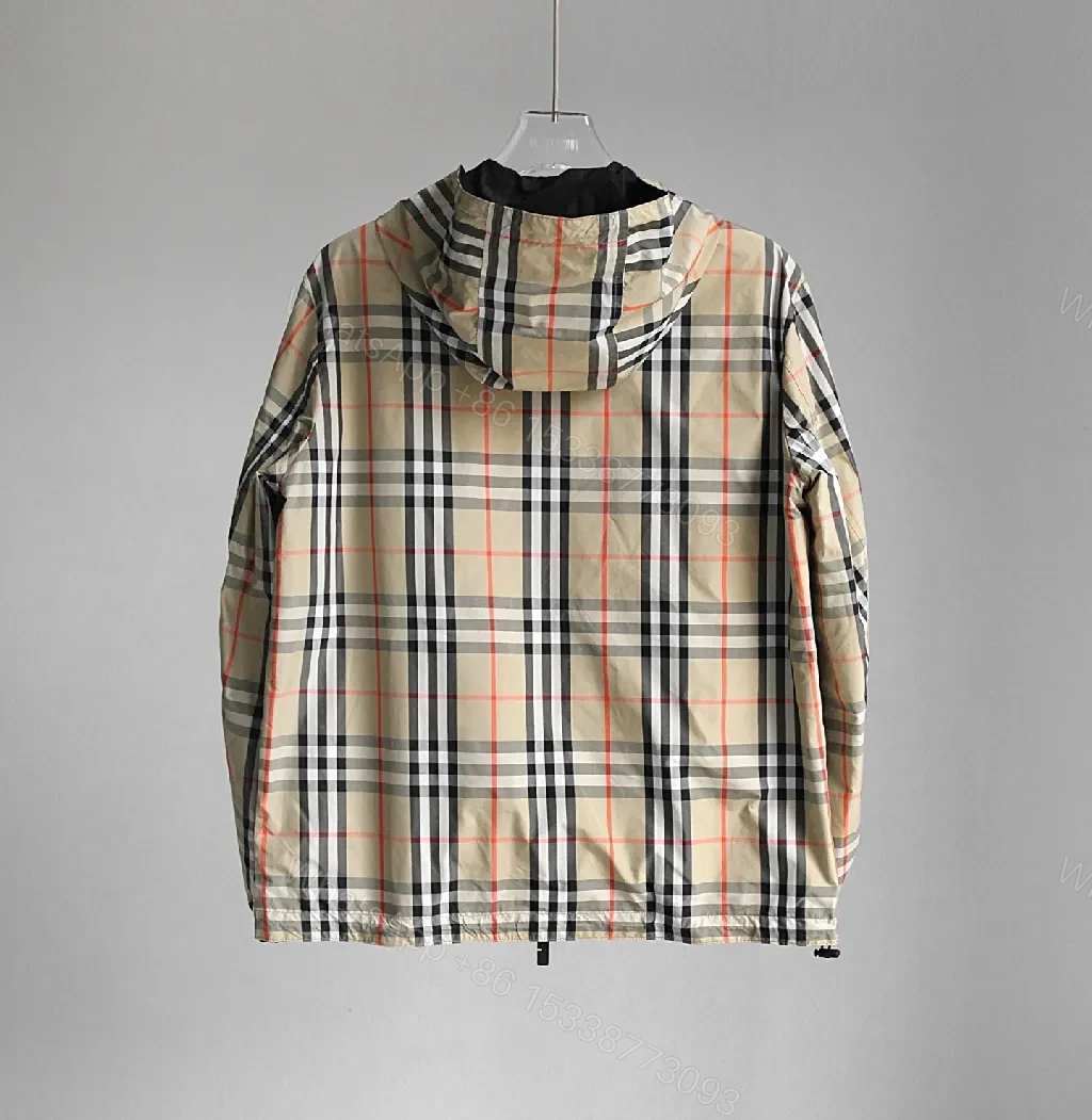 View 5 of Patterned Windbreaker Jacket with Hidden Zip Detail