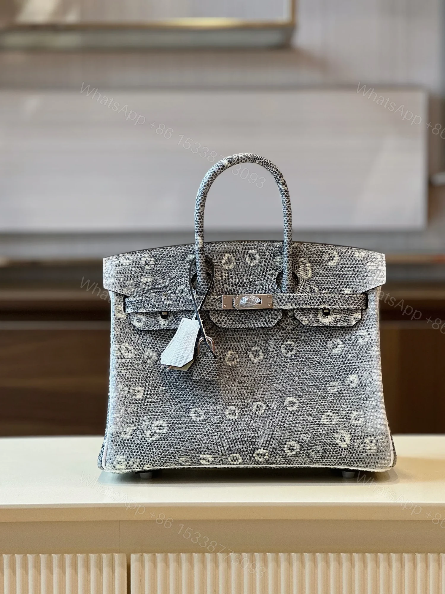 View 7 of HN 25 Omber Genuine Lizard leather Gold Hardware