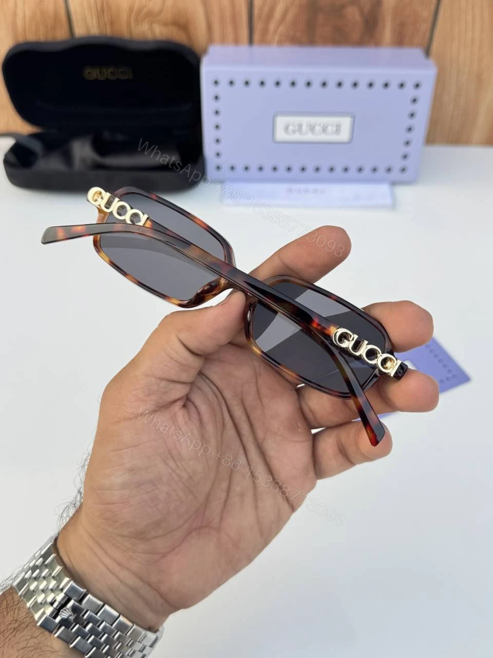 View 4 of First Copy Gucci 5620 Tiger Black Luxury Designer Sunglasses Premium UV Protection Eyewear